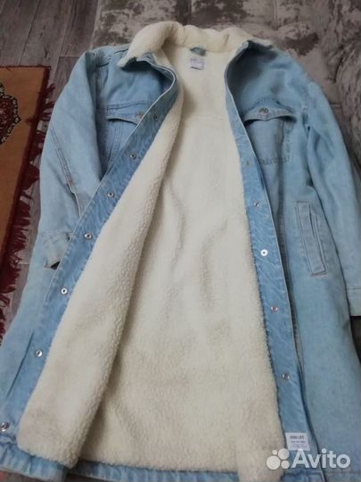 Джинсовая куртка женская с мехом