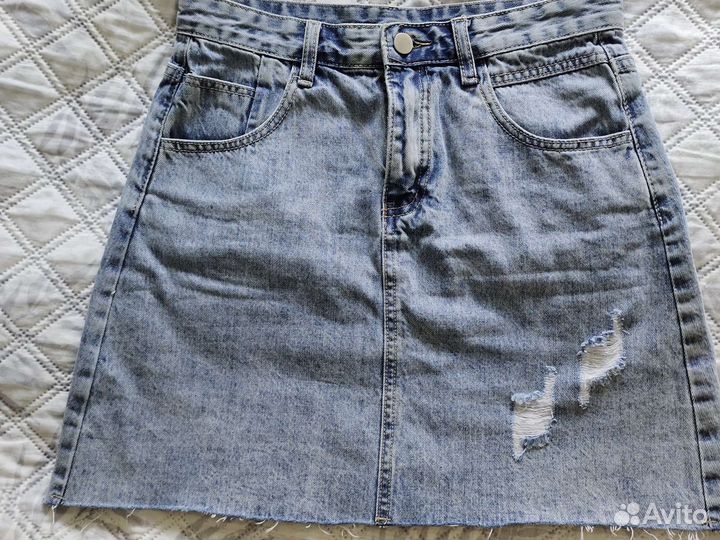 Юбка джинсовая