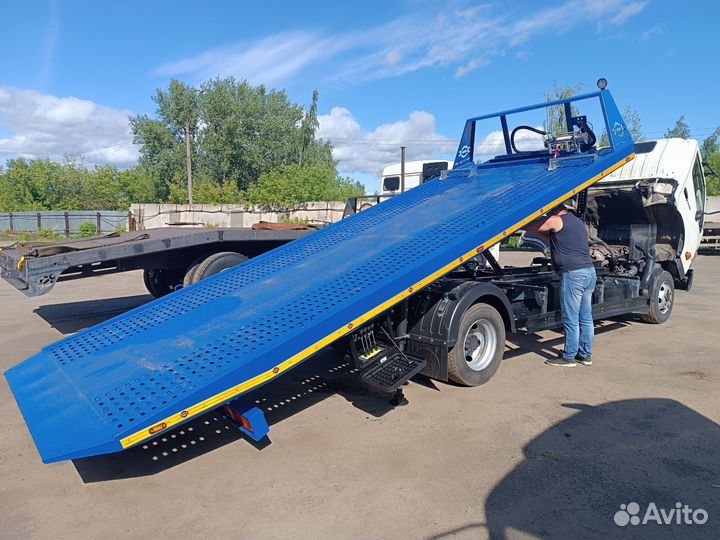 Эвакуаторная платформа сдвижная и ломанного типа