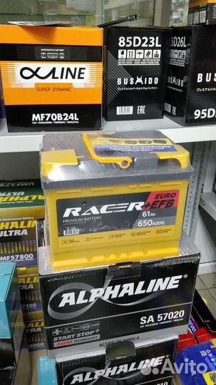 Аком Racer+EFB 61.Ач 660 пусковой ток