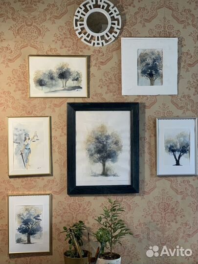 Интерьерная картина акварель А3