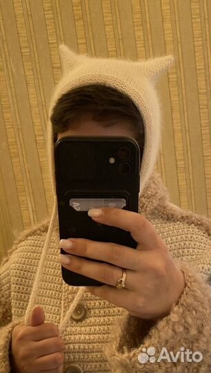 Шапка чепчик с ушками