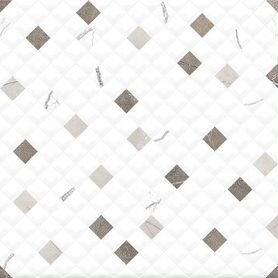 Керамическая плитка Global Tile Siluet GT125VG белая мозаика настенная 25x50