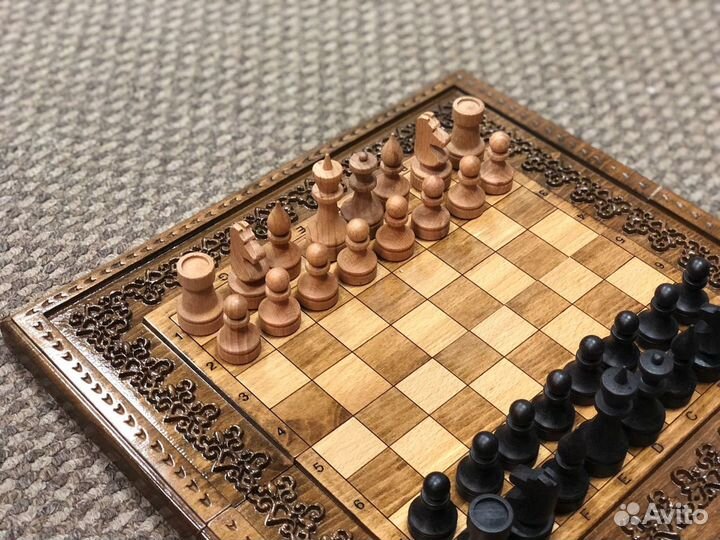 Шахматы, нарды, шашки 3 в 1