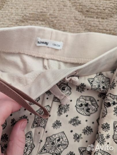 Брюки с начесом 134 размер