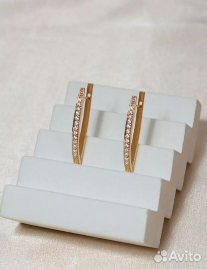 Серьги, золотые, серебренные