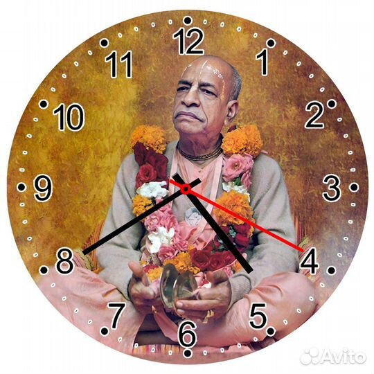Кришна Радха Прабхупада Часы D - 27 см
