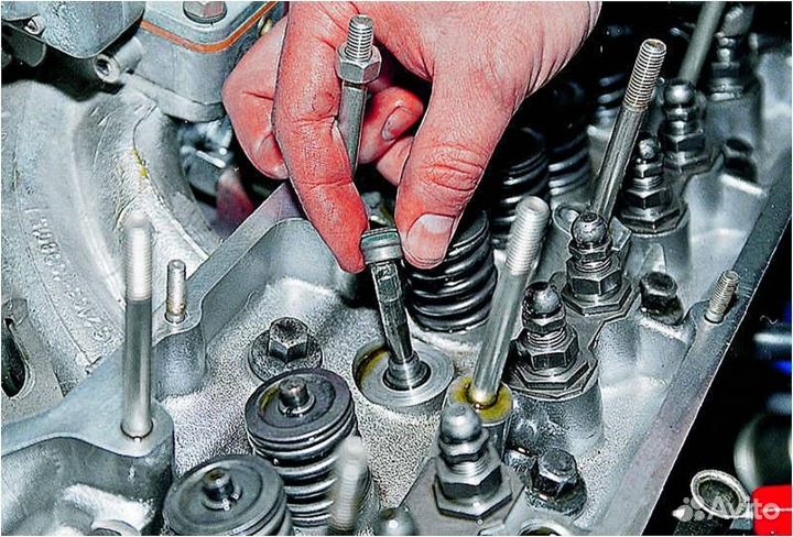 Замена маслосъемных колпачков без снятия гбц