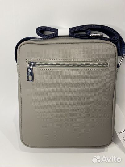 Сумка Lacoste мужская через плечо бежевая новая