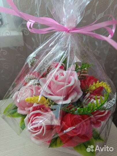 Букет из мыла ручная работа