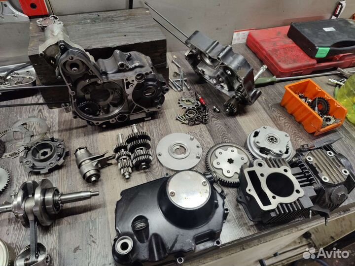 Разбор двигателя 110 кубов для мопеда альфа