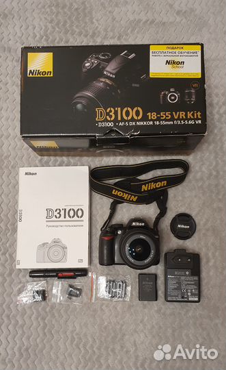Зеркальный Фотоаппарат Nikon D3100 + сумка