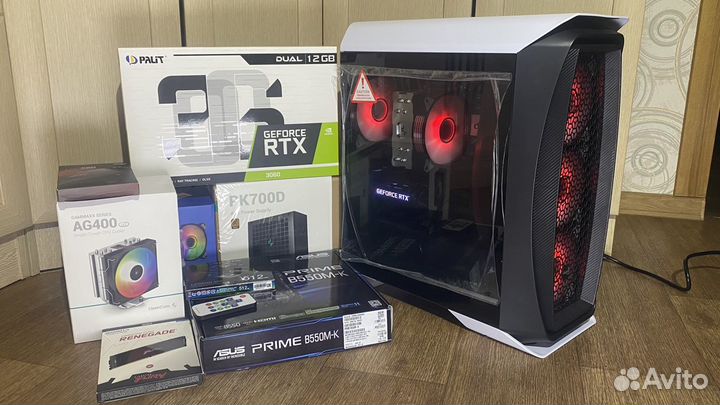 Новый Ryzen 5 5600, RTX 3060 12gb, SSD M2 500gb