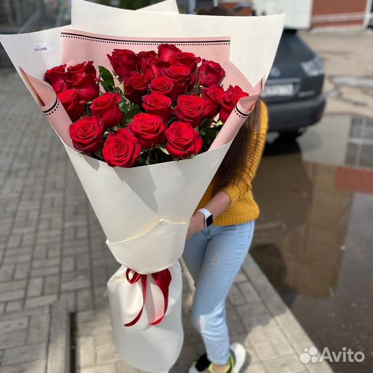 Метровые розы, 80,90,100 см