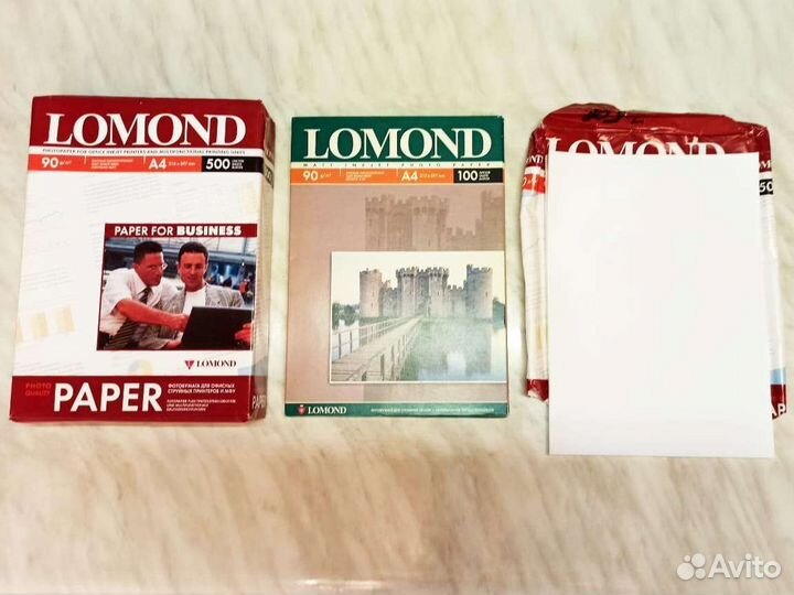 Фотобумага матовая А4 Lomond 90гм2 односторонняя