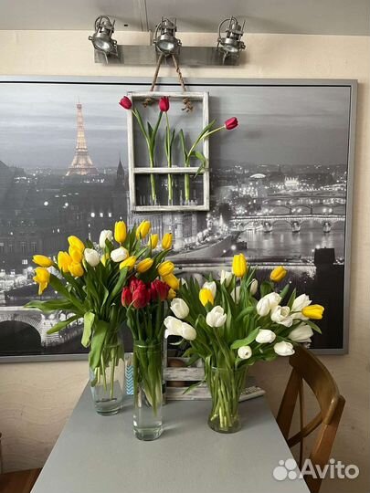 Деревянная рамка для цветов на стену с пробирками