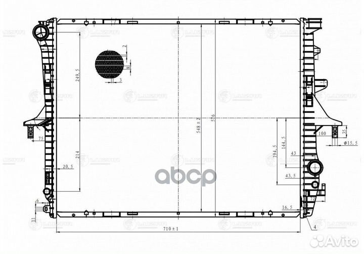Радиатор охл. для а/м VW Touareg (02) LRC1855