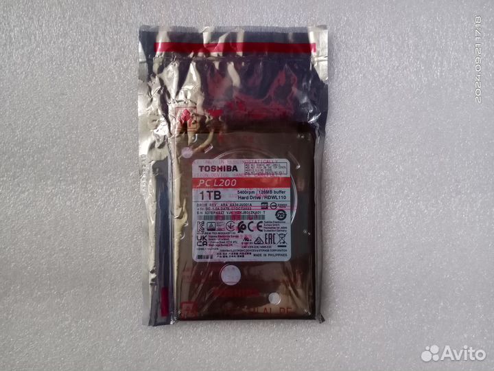 1TB и 2TB жёсткие диски HDD 2.5 Toshiba Seagate WD