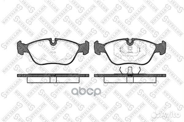 457 000B-SX колодки дисковые п. с антискрип. п