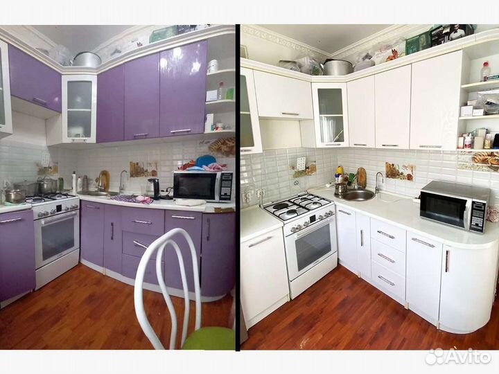 Реставрация ремонт покраска мебели кухни