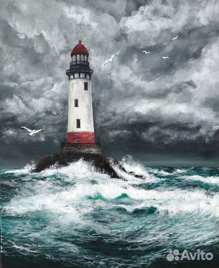 Картина на холсте маяк
