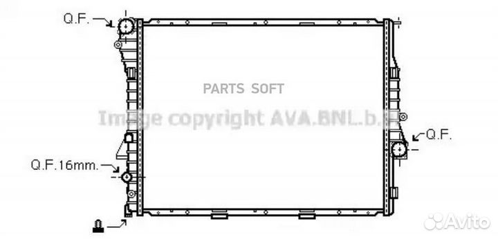Радиатор охлаждения Бмв Х5 Е53