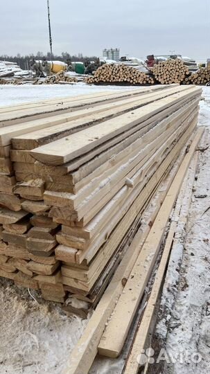 Доска обрезная 50х150х6000 для опалубки
