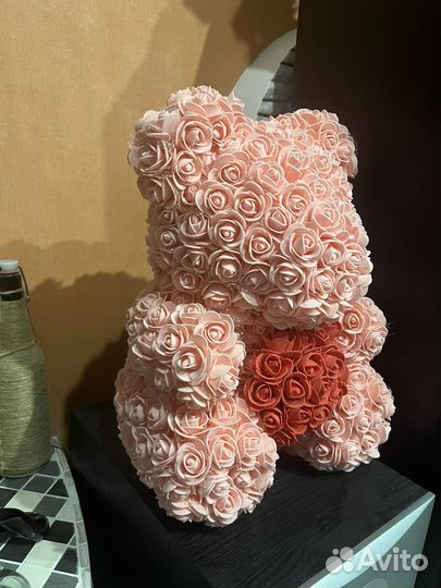 Мишка из роз 40 см