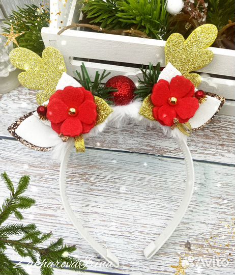 Ободок ушки рожки оленёнка