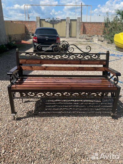 Кованая Скамейка садовая
