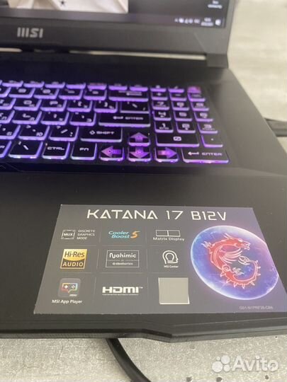 MSI katana 17 b12v