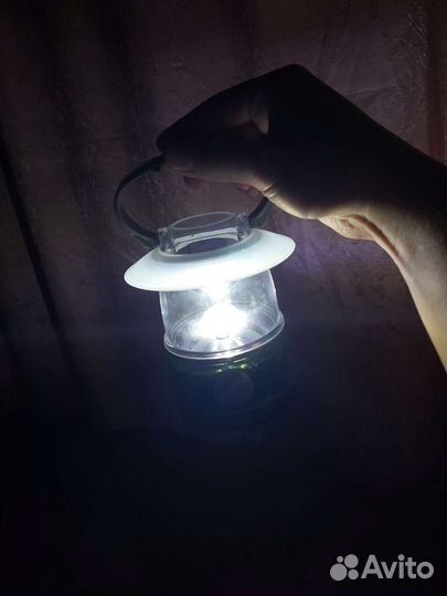 Туристическая лампа (динамо-фонарь)