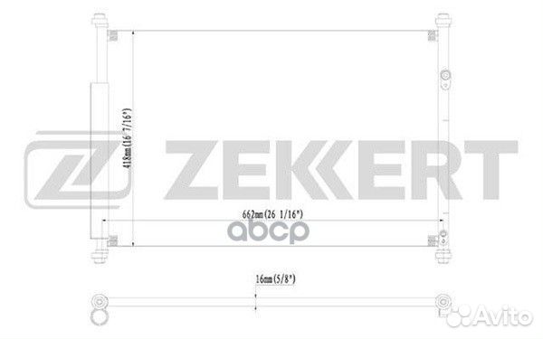 Радиатор конд. Suzuki Grand Vitara (JT TE TD)