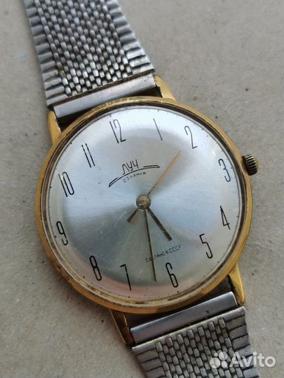 Позолоченные часы СССР, Луч, Слава, Восток, Ракета