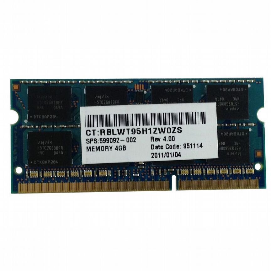 [599092-001] Оперативная Память Hp 599092-002 4gb 599092-001