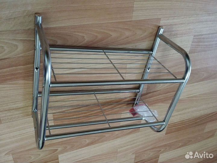 Полка для ванной хромированная новая