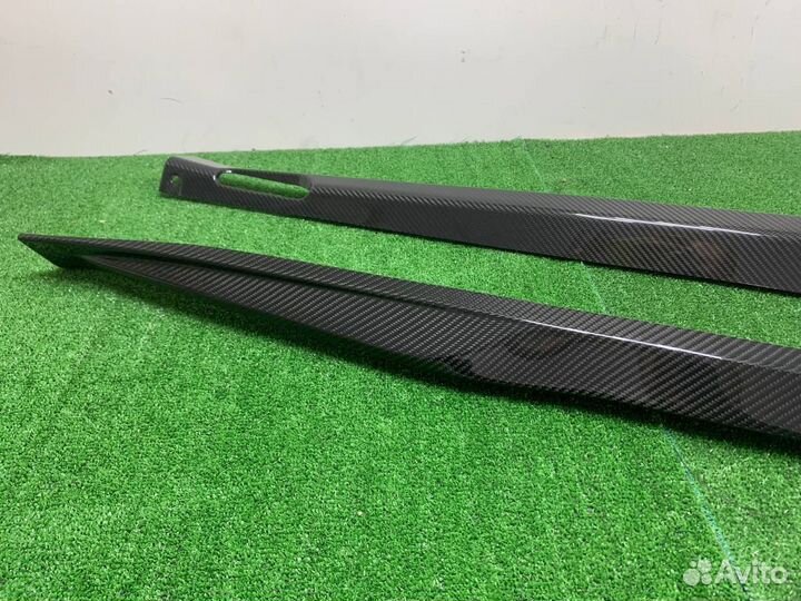 Лезвия под пороги карбон инфузия BMW G01 X3M F97