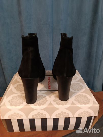 Ботильоны демисезон, Tervolina, велюр, 38