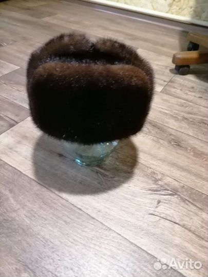 Норковая шапка мужская бу