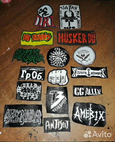 Изготовление нашивок с логотипами муз. групп