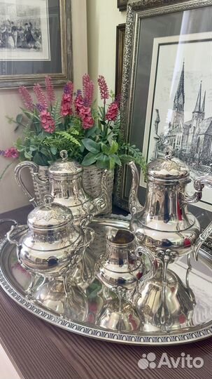 Чайный набор серебрение