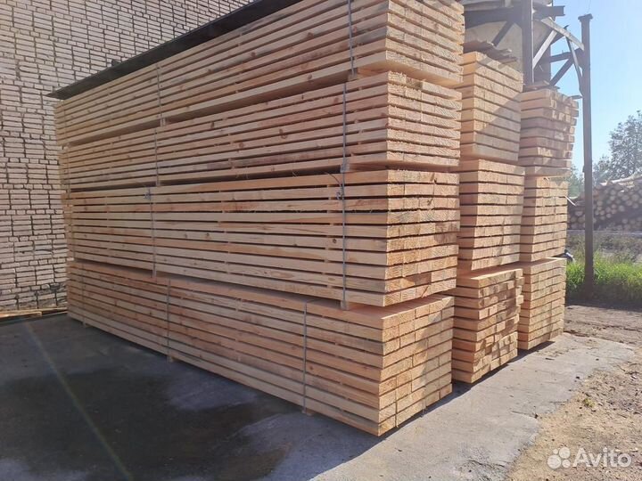 Доска обрезная сосна ель 50х200х6000 1 сорт