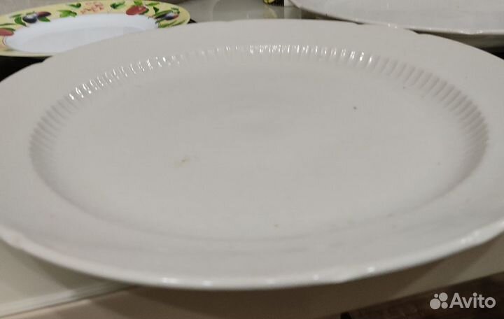 Блюдо гигантское винтажное