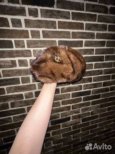 Шапка зимняя норковая женская