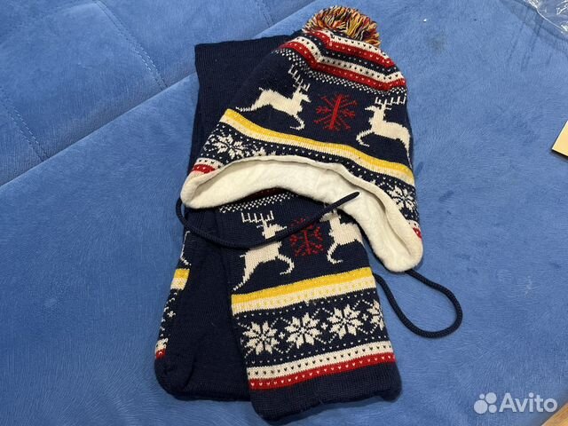 Комплект шапка и шарф детский