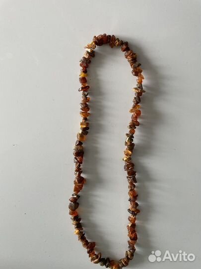 Бусы, кольцо, янтарь СССР