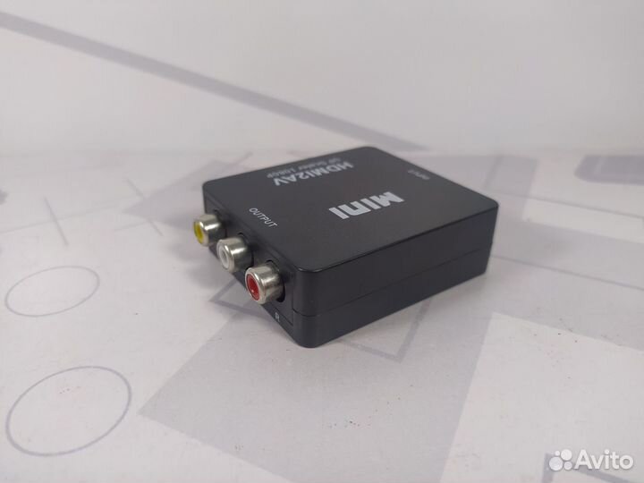 Конвертер hdmi2AV - c hdmi на тюльпаны новый