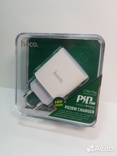 Быстрая зарядка Hoco 20W PD (Type C) (новая)