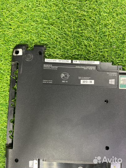 Нижняя часть корпуса Sony Vaio SVF152 SVF152A29V