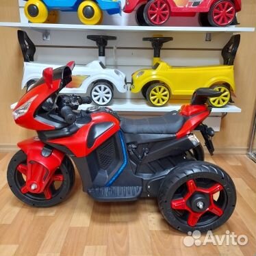 Детский мотоцикл на аккумуляторе цвет красный